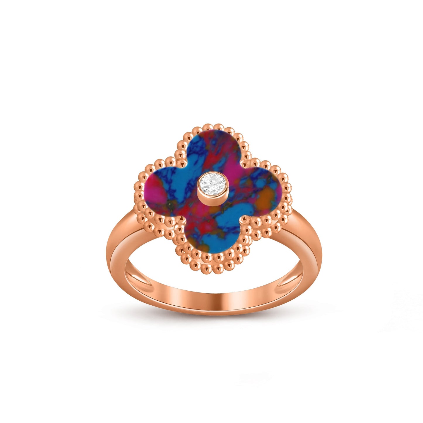 [Aetheris]KLEEBRETT-DIAMANT-AKZENT-RINGKOLLEKTION AUS ROSÉGOLD