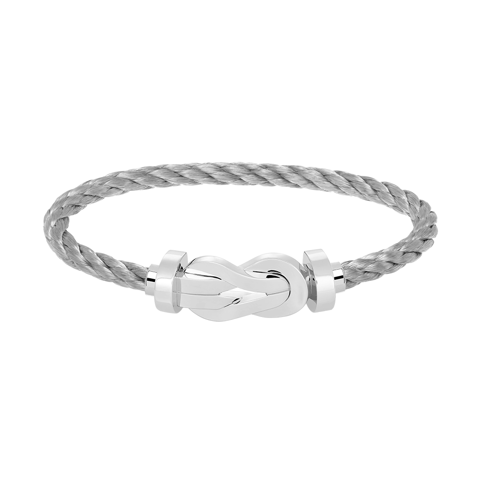 [Aetheris]GROSSES ACHT-FIGUREN-SCHNALLENARMBAND - WEISSGOLD