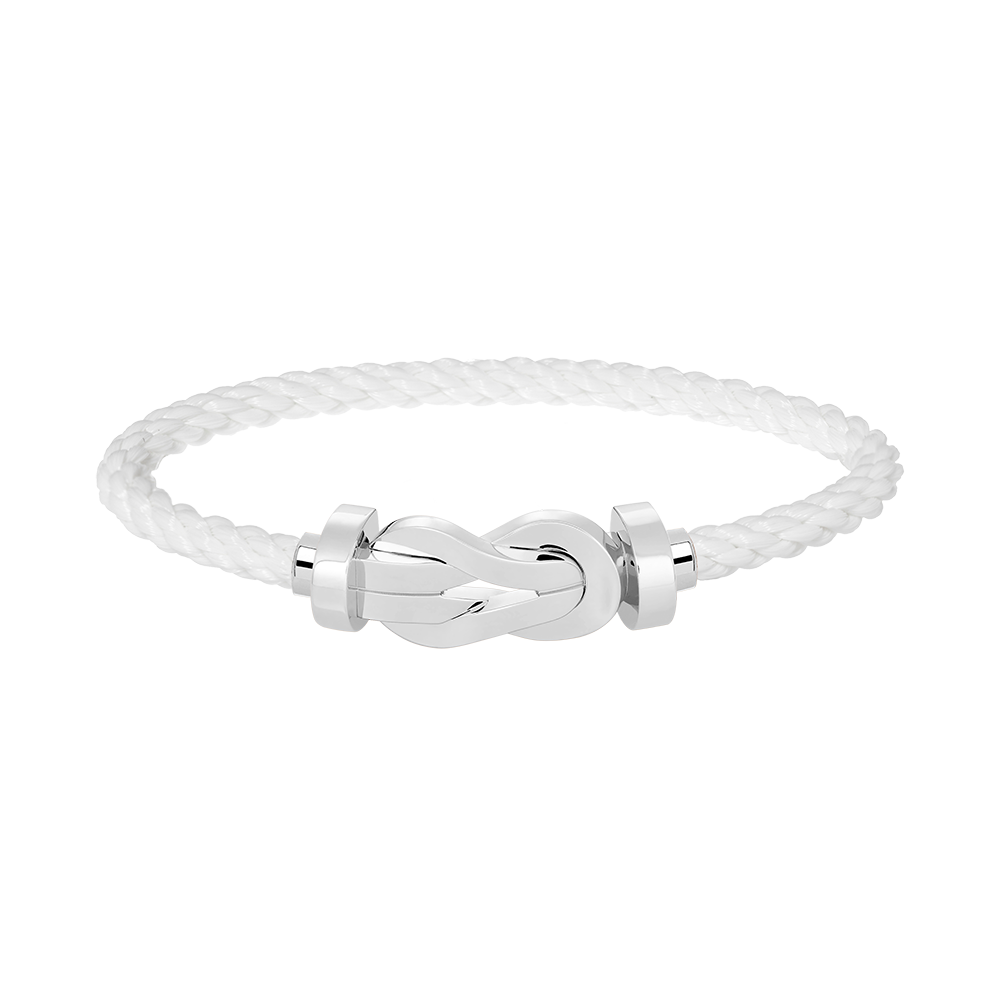 [Aetheris]GROSSES ACHT-FIGUREN-SCHNALLENARMBAND - WEISSGOLD