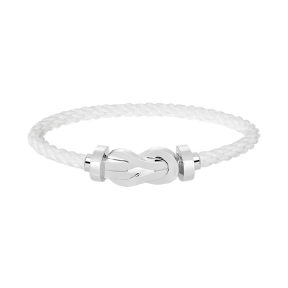 [Aetheris]GROSSES ACHT-FIGUREN-SCHNALLENARMBAND - WEISSGOLD