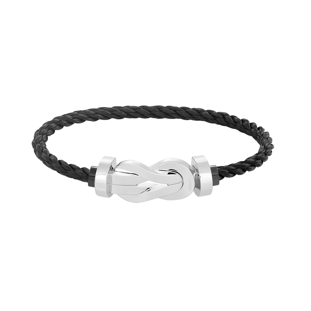 [Aetheris]GROSSES ACHT-FIGUREN-SCHNALLENARMBAND - WEISSGOLD