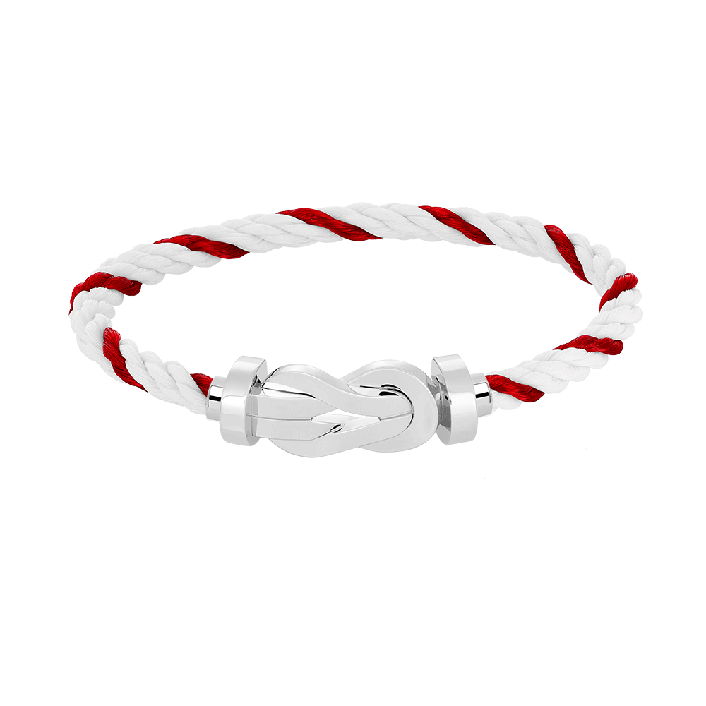 [Aetheris]GROSSES ACHT-FIGUREN-SCHNALLENARMBAND - WEISSGOLD