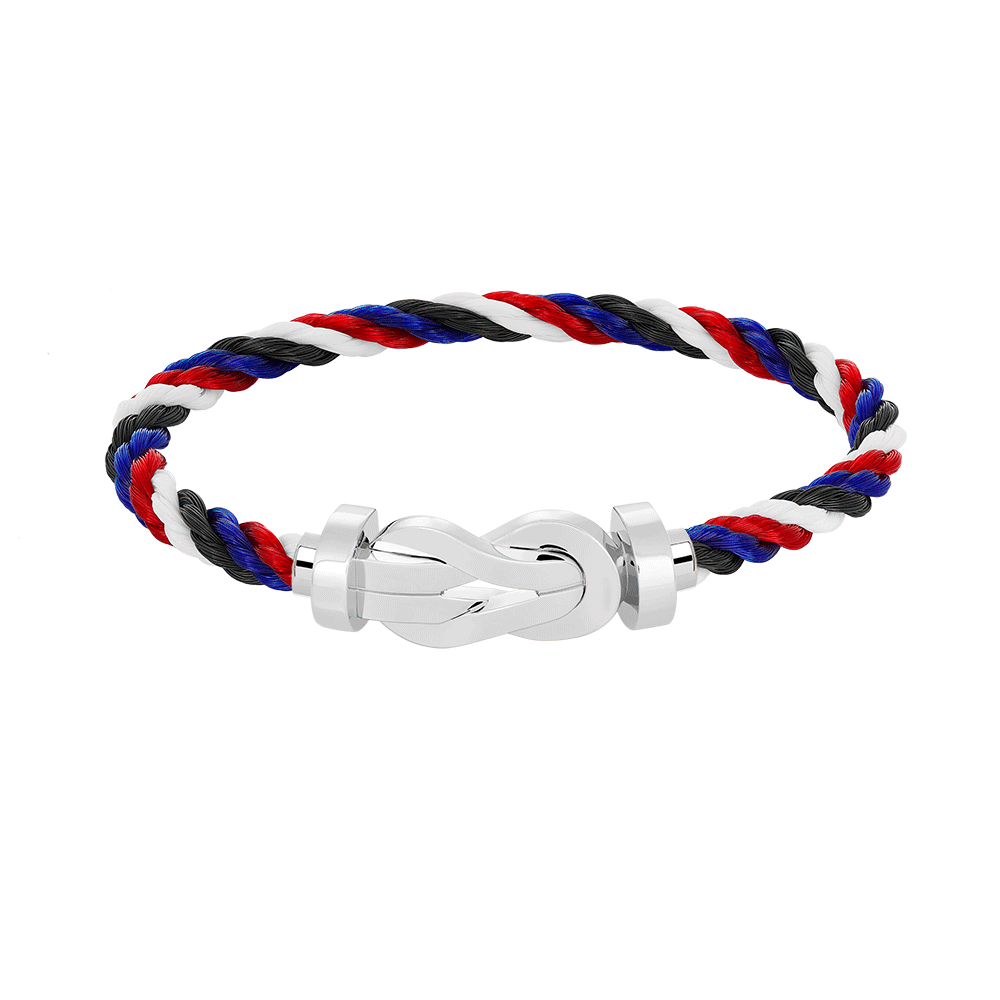 [Aetheris]GROSSES ACHT-FIGUREN-SCHNALLENARMBAND - WEISSGOLD