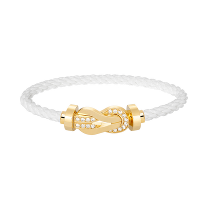 [Aetheris]GROSSES ACHTSTELLIGES SCHNALLEN-HALBDiamant-Armband – GOLD