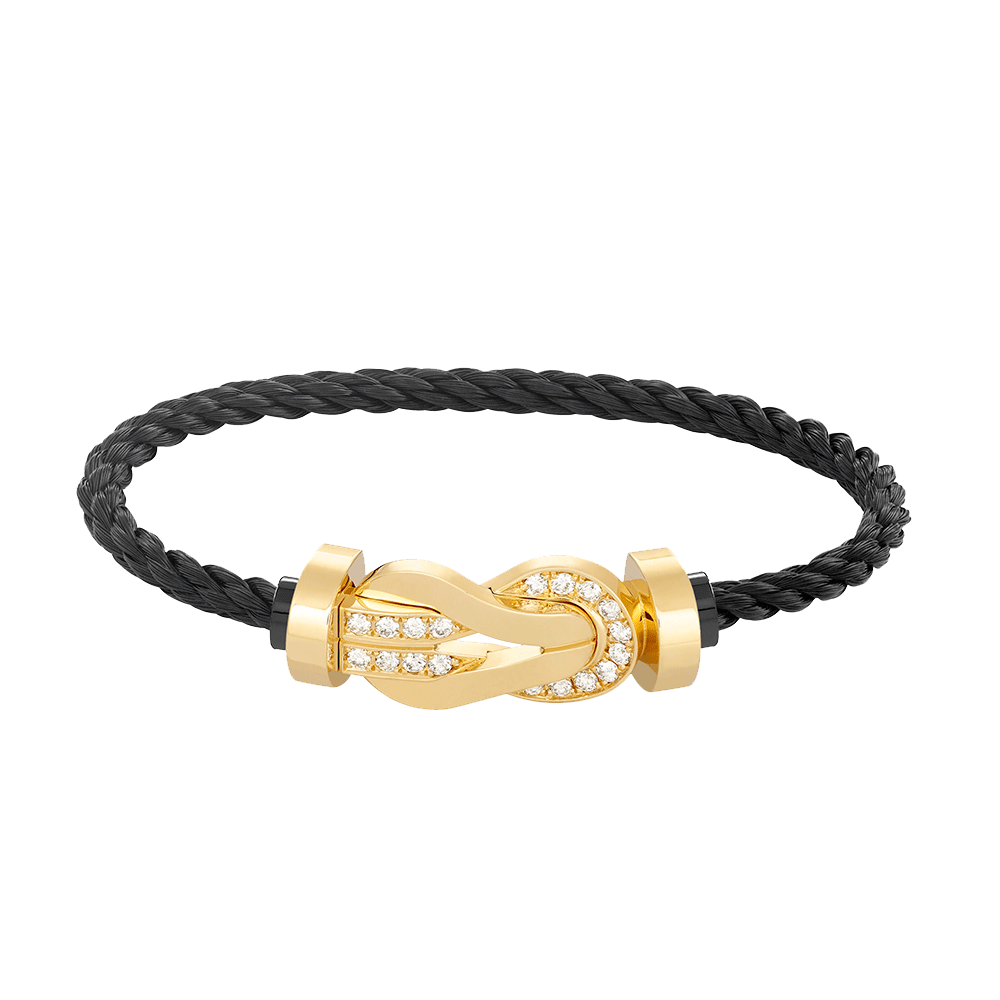 [Aetheris]GROSSES ACHTSTELLIGES SCHNALLEN-HALBDiamant-Armband – GOLD