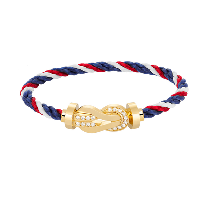 [Aetheris]GROSSES ACHTSTELLIGES SCHNALLEN-HALBDiamant-Armband – GOLD