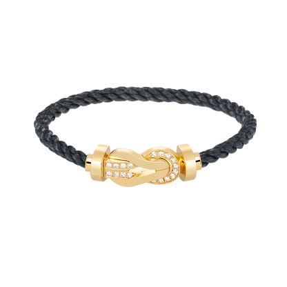 [Aetheris]GROSSES ACHTSTELLIGES SCHNALLEN-HALBDiamant-Armband – GOLD