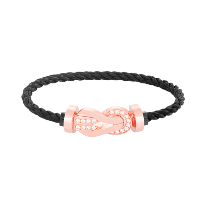 [Aetheris]GROSSES 8-STELLIGES SCHNALLEN-HALBDELIMANTENARMBAND - ROSEGOLD