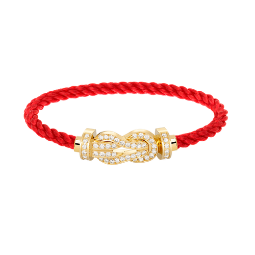 [Aetheris]LARGE 8-FIGURE BUCKLE FULL DIAMOND BRACELET - GOLD