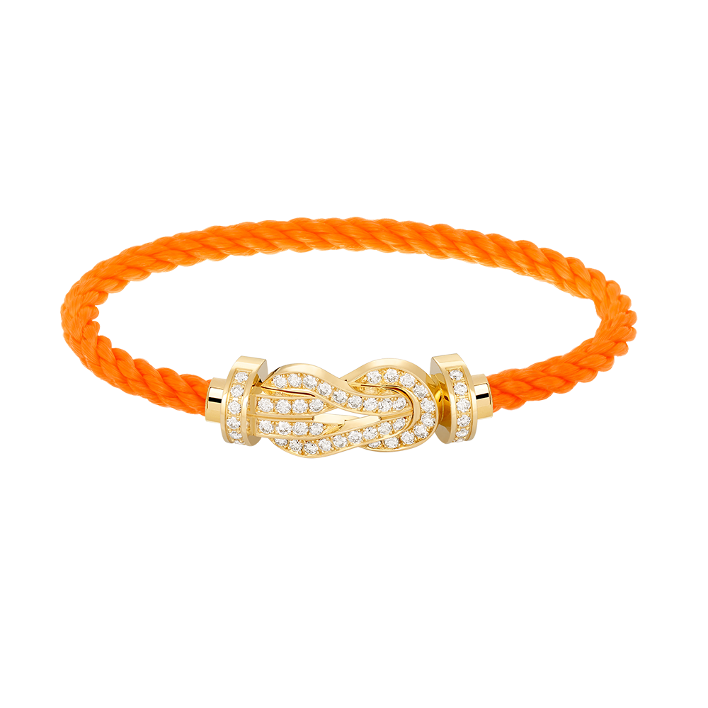 [Aetheris]LARGE 8-FIGURE BUCKLE FULL DIAMOND BRACELET - GOLD