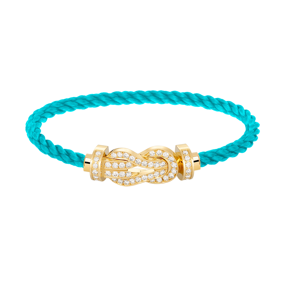 [Aetheris]LARGE 8-FIGURE BUCKLE FULL DIAMOND BRACELET - GOLD