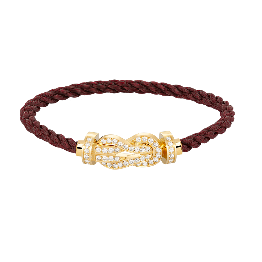 [Aetheris]LARGE 8-FIGURE BUCKLE FULL DIAMOND BRACELET - GOLD