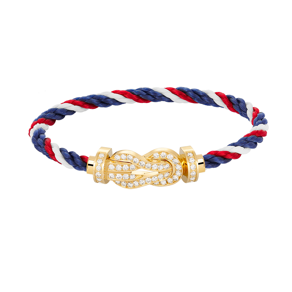[Aetheris]LARGE 8-FIGURE BUCKLE FULL DIAMOND BRACELET - GOLD