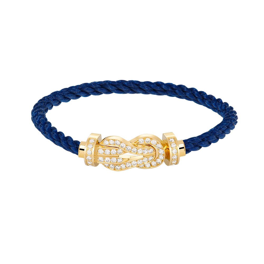 [Aetheris]LARGE 8-FIGURE BUCKLE FULL DIAMOND BRACELET - GOLD