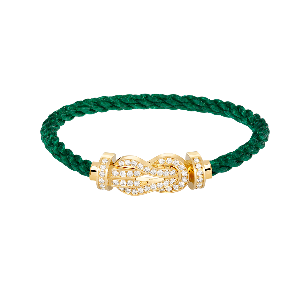 [Aetheris]LARGE 8-FIGURE BUCKLE FULL DIAMOND BRACELET - GOLD