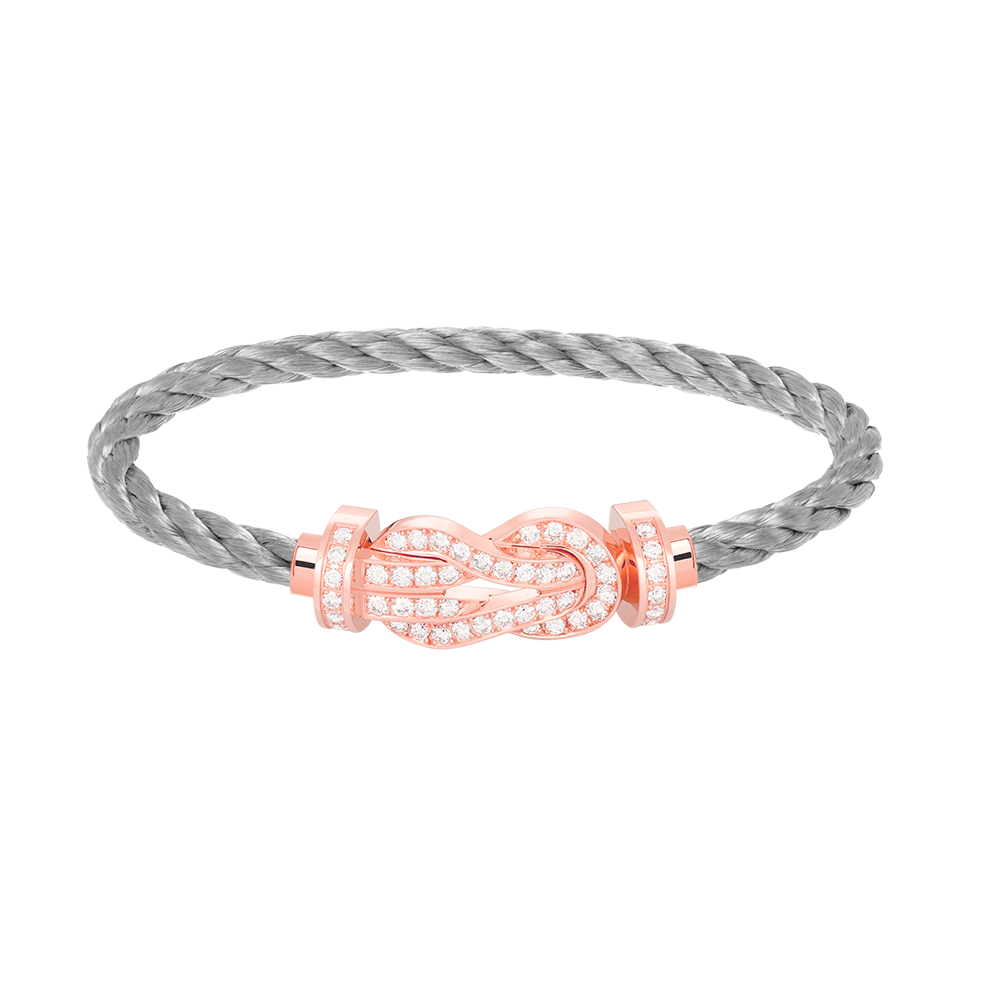 [Aetheris]GROßES ACHTSTELLIGES SCHNALLEN-VOLLDIAMANT-ARMBAND - ROSÉGOLD