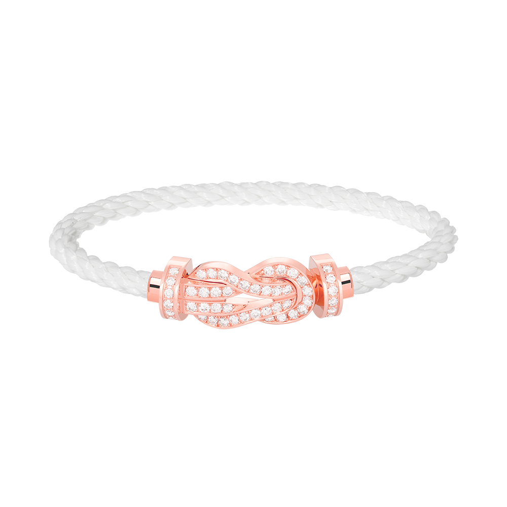 [Aetheris]GROßES ACHTSTELLIGES SCHNALLEN-VOLLDIAMANT-ARMBAND - ROSÉGOLD