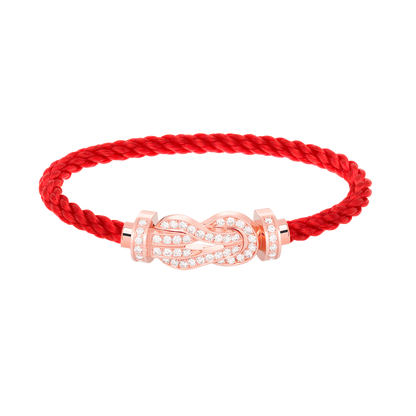 [Aetheris]GROßES ACHTSTELLIGES SCHNALLEN-VOLLDIAMANT-ARMBAND - ROSÉGOLD