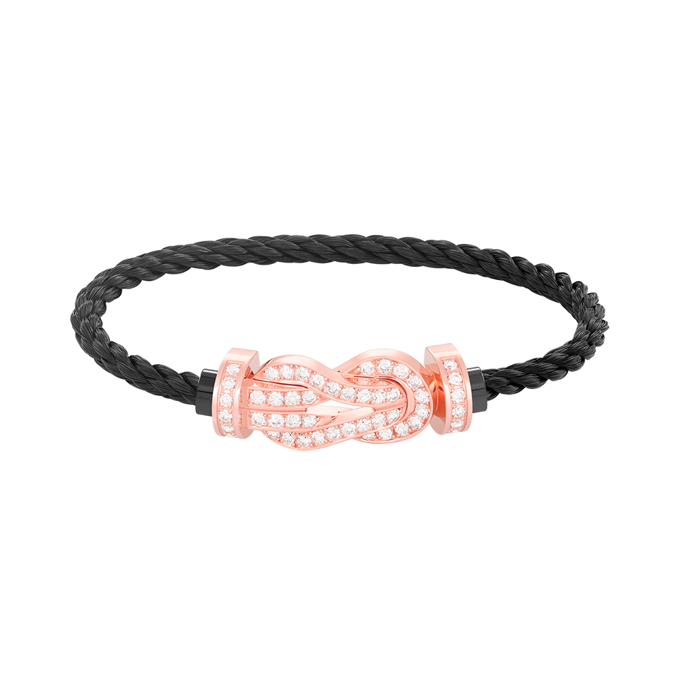 [Aetheris]GROßES ACHTSTELLIGES SCHNALLEN-VOLLDIAMANT-ARMBAND - ROSÉGOLD