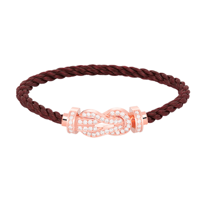 [Aetheris]GROßES ACHTSTELLIGES SCHNALLEN-VOLLDIAMANT-ARMBAND - ROSÉGOLD