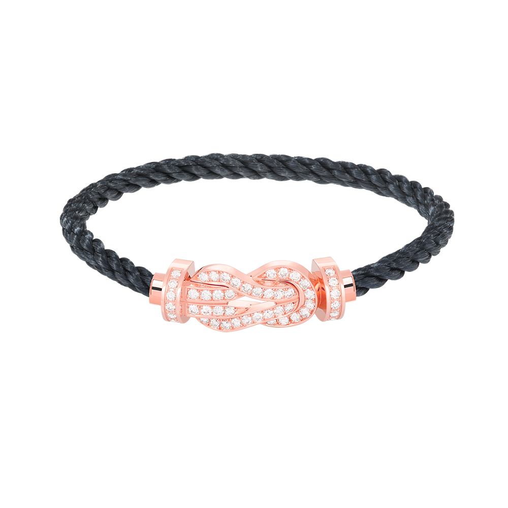 [Aetheris]GROßES ACHTSTELLIGES SCHNALLEN-VOLLDIAMANT-ARMBAND - ROSÉGOLD