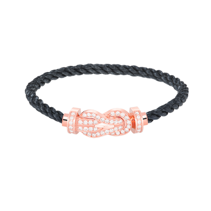 [Aetheris]GROßES ACHTSTELLIGES SCHNALLEN-VOLLDIAMANT-ARMBAND - ROSÉGOLD