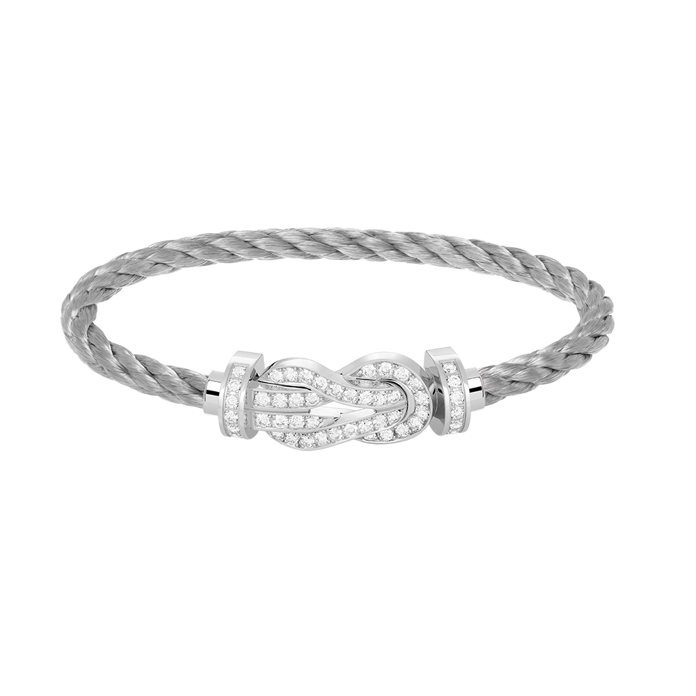 [Aetheris]GROSSES 8-STELLIGES SCHNALLEN-VOLLDIAMANTEN-ARMBAND – WEISSGOLD