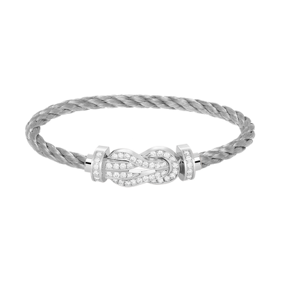 [Aetheris]GROSSES 8-STELLIGES SCHNALLEN-VOLLDIAMANTEN-ARMBAND – WEISSGOLD