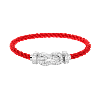 [Aetheris]GROSSES 8-STELLIGES SCHNALLEN-VOLLDIAMANTEN-ARMBAND – WEISSGOLD