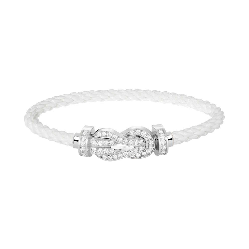 [Aetheris]GROSSES 8-STELLIGES SCHNALLEN-VOLLDIAMANTEN-ARMBAND – WEISSGOLD