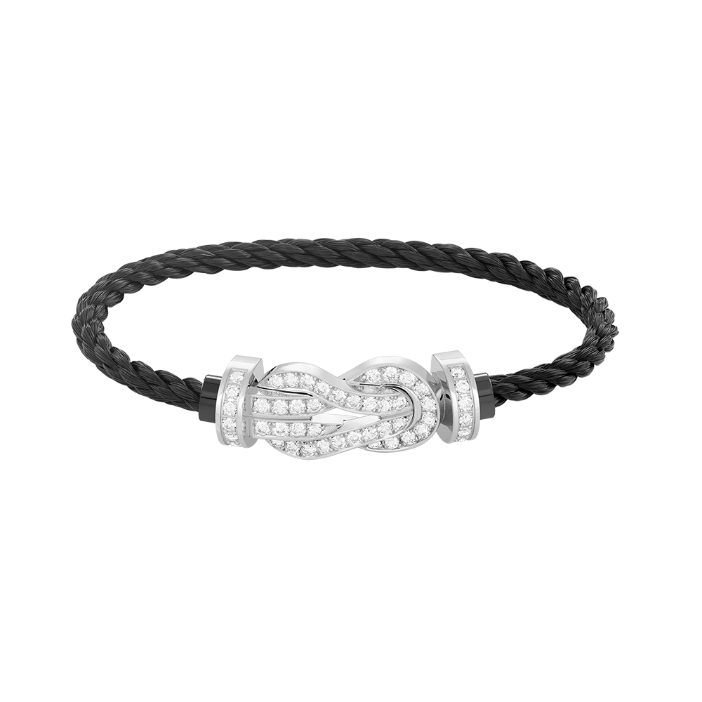 [Aetheris]GROSSES 8-STELLIGES SCHNALLEN-VOLLDIAMANTEN-ARMBAND – WEISSGOLD