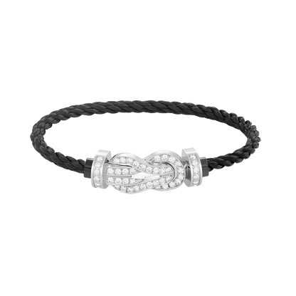 [Aetheris]GROSSES 8-STELLIGES SCHNALLEN-VOLLDIAMANTEN-ARMBAND – WEISSGOLD