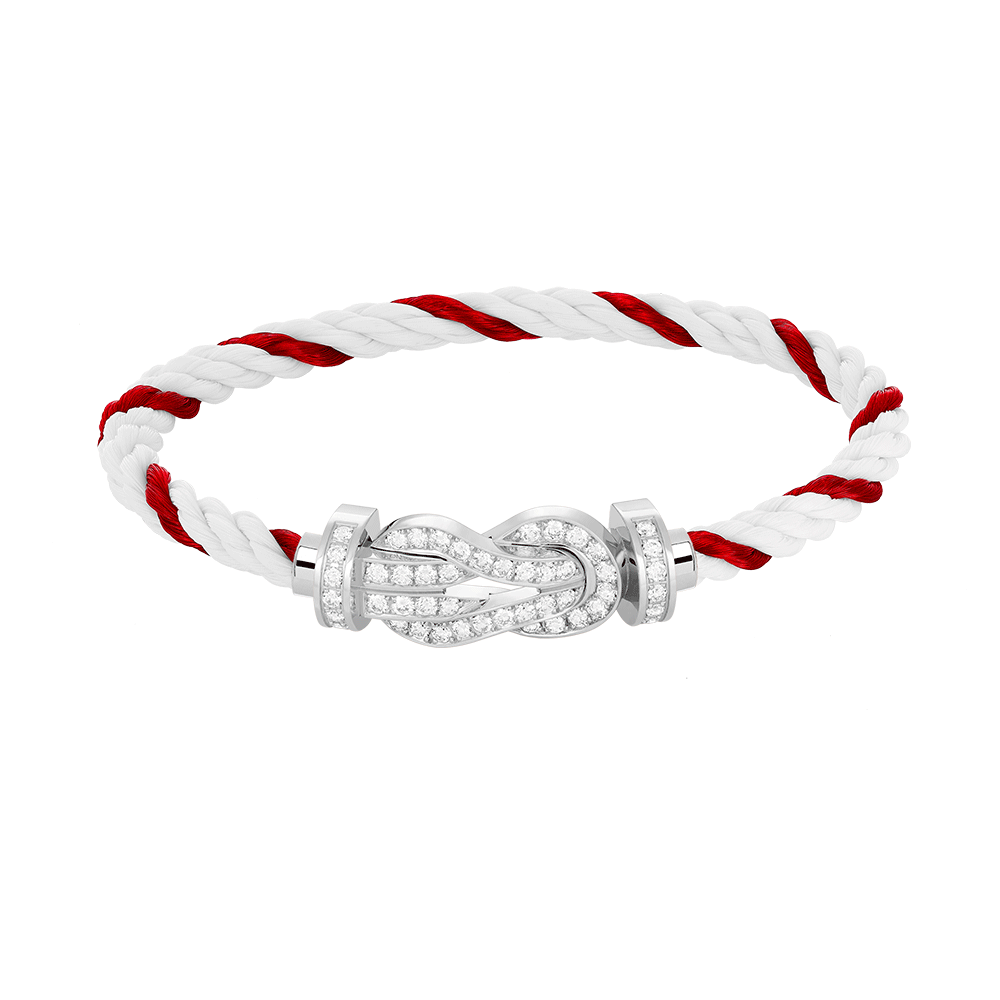 [Aetheris]GROSSES 8-STELLIGES SCHNALLEN-VOLLDIAMANTEN-ARMBAND – WEISSGOLD