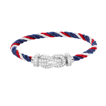[Aetheris]GROSSES 8-STELLIGES SCHNALLEN-VOLLDIAMANTEN-ARMBAND – WEISSGOLD