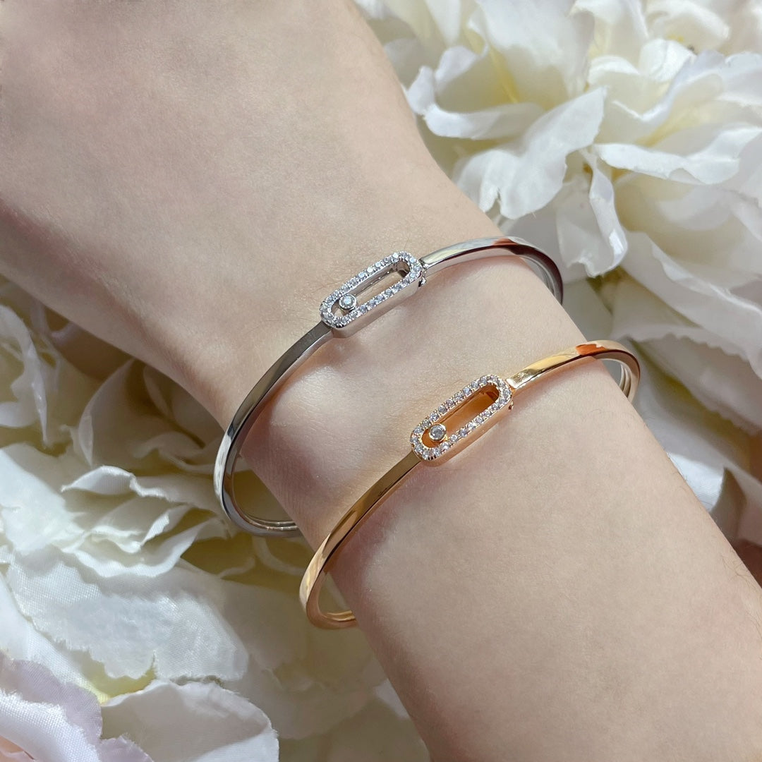 [Aetheris]MOVE UNO PAVÉ FLEX BANGLE (MEDIUM)