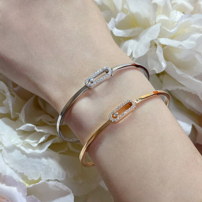 [Aetheris]MOVE UNO PAVÉ FLEX BANGLE (MEDIUM)