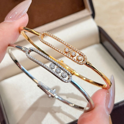 [Aetheris]MOVE PAVÉ DIAMOND BANGLE BRACELET M