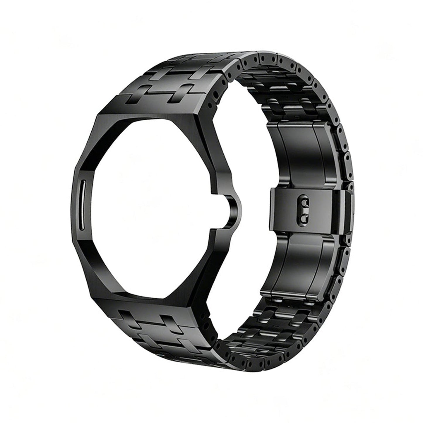 [Aetheris]OAK POP SCHWARZES STAHLGEHÄUSE & SILIKONARMBAND