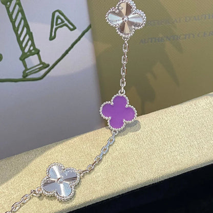 [Aetheris]GLÜCKKLEE-ARMBAND MIT 5 MOTIVEN - VIOLETTE KOLLEKTION