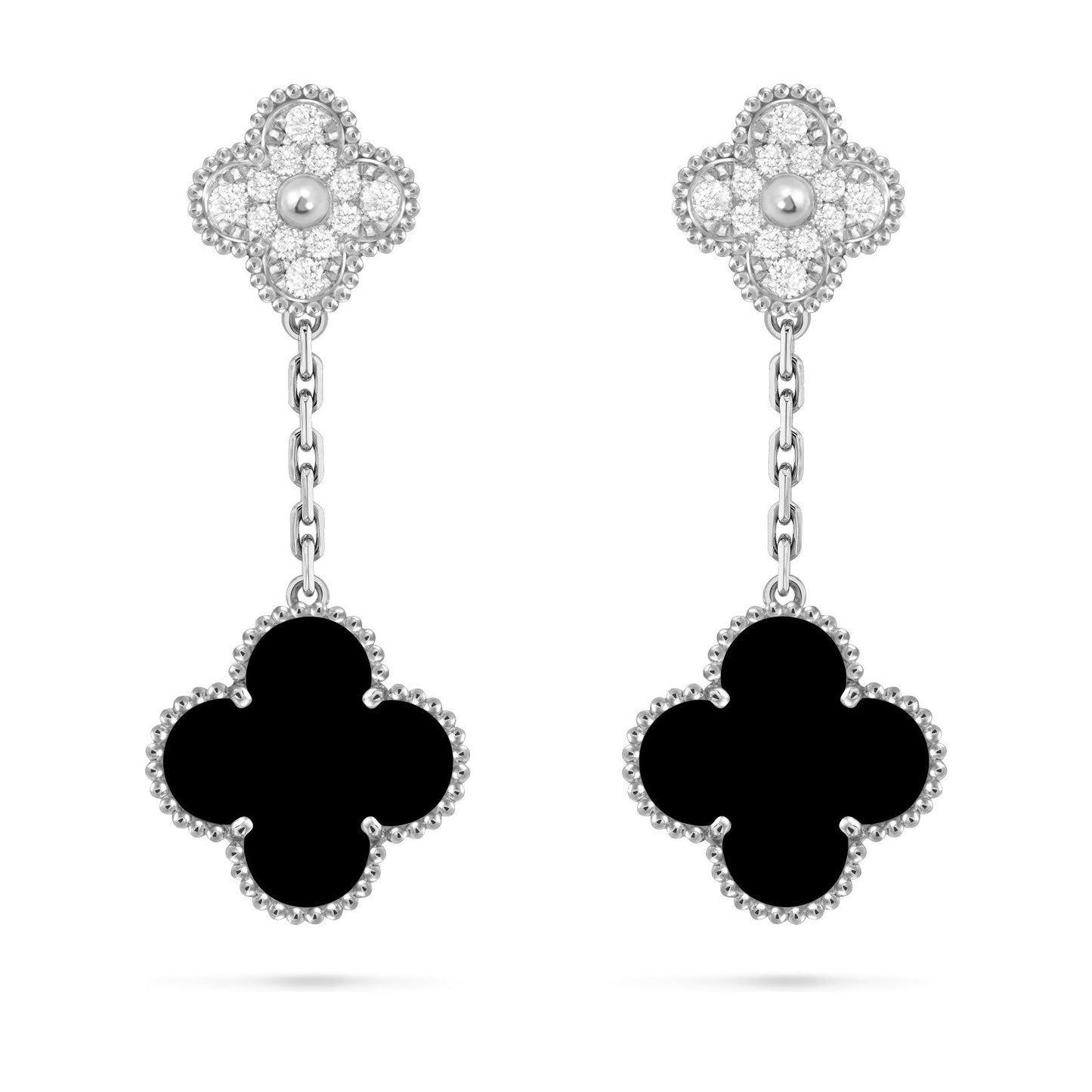[Aetheris]KLEE DOPPEL-MOTIV STATEMENT OHRSTECKER - DOUBLE-CHARM KOLLEKTION