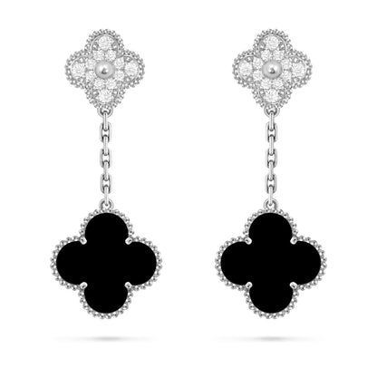 [Aetheris]KLEE DOPPEL-MOTIV STATEMENT OHRSTECKER - DOUBLE-CHARM KOLLEKTION