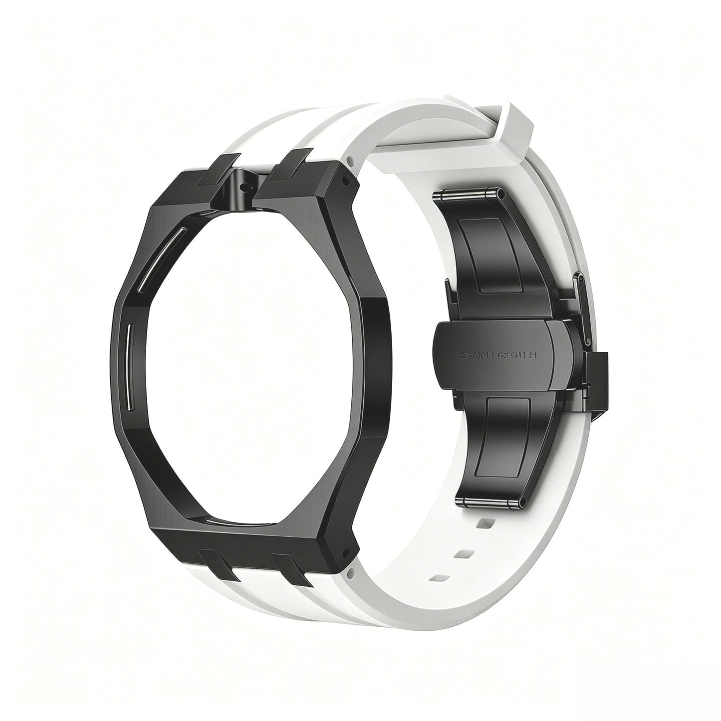 [Aetheris]OAK POP SCHWARZES STAHLGEHÄUSE & SILIKONARMBAND
