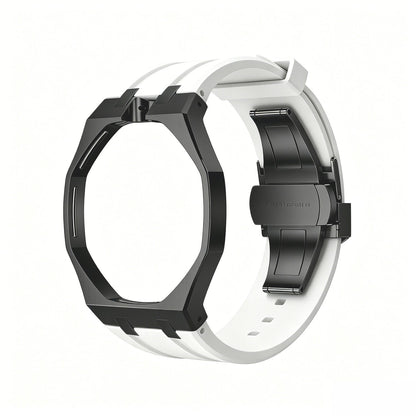 [Aetheris]OAK POP SCHWARZES STAHLGEHÄUSE & SILIKONARMBAND