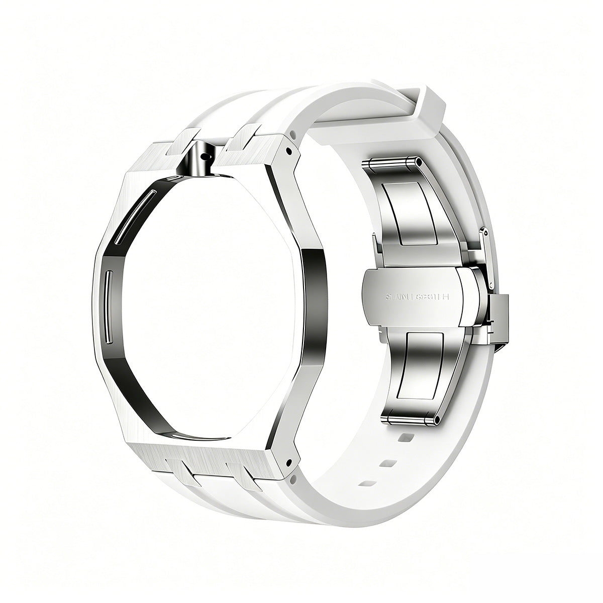 [Aetheris]OAK POP WHITE STEEL SILICONE STRAP