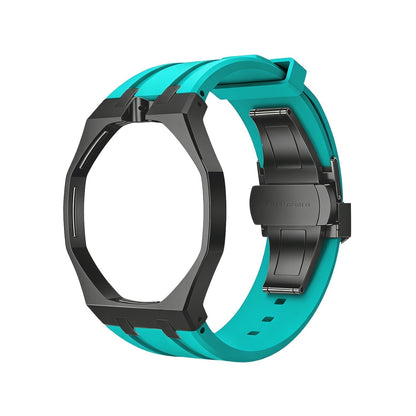 [Aetheris]OAK POP SCHWARZES STAHLGEHÄUSE & SILIKONARMBAND
