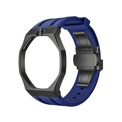 [Aetheris]OAK POP SCHWARZES STAHLGEHÄUSE & SILIKONARMBAND