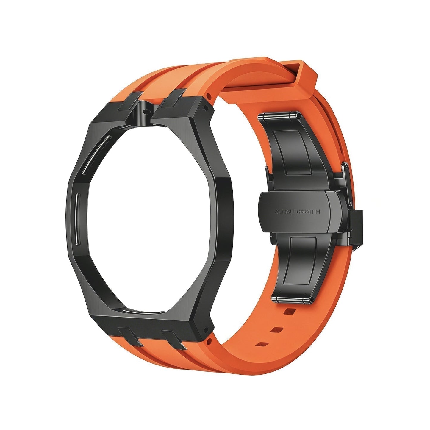 [Aetheris]OAK POP SCHWARZES STAHLGEHÄUSE & SILIKONARMBAND