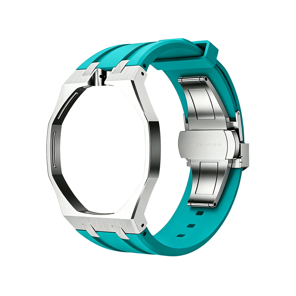 [Aetheris]OAK POP HELLBLAU STAHL SILIKONARMBAND
