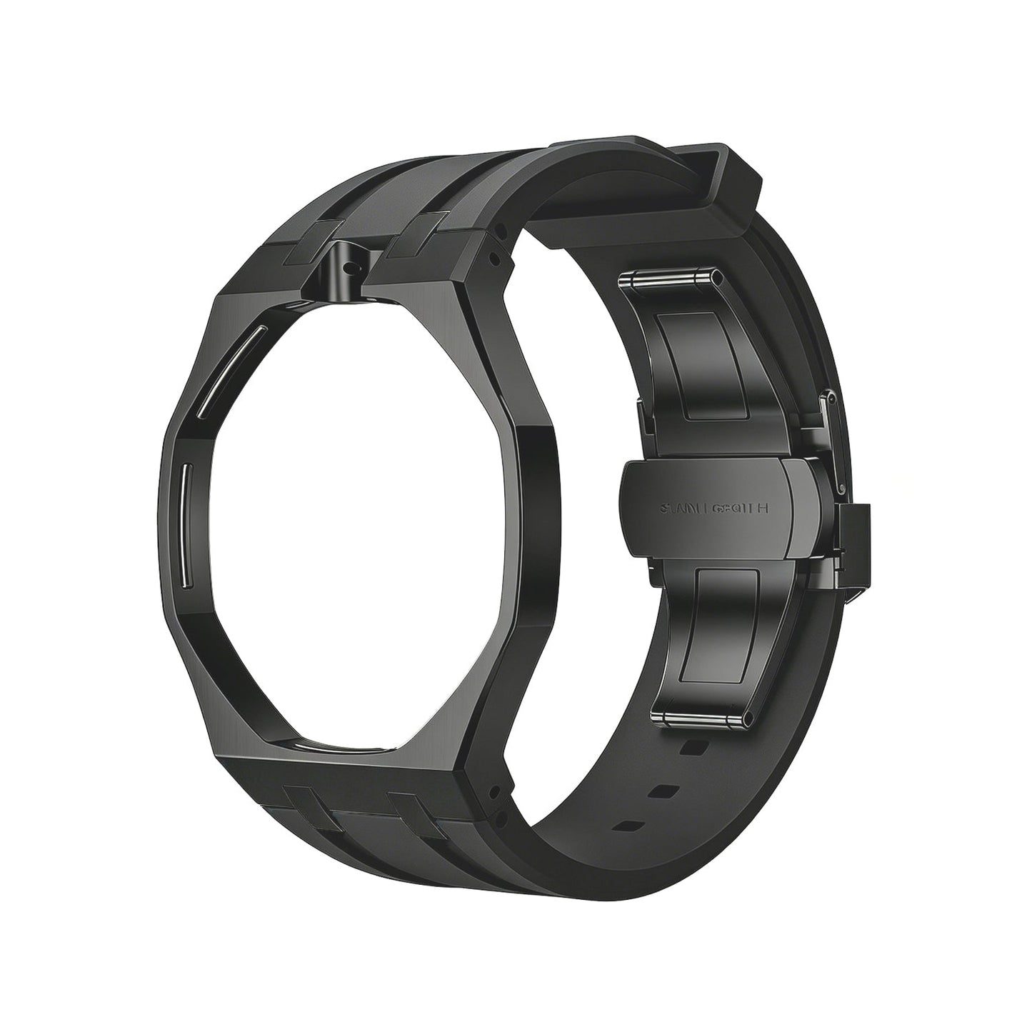 [Aetheris]OAK POP SCHWARZES STAHLGEHÄUSE & SILIKONARMBAND