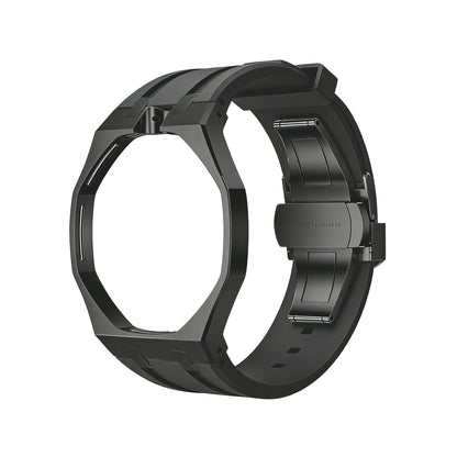 [Aetheris]OAK POP SCHWARZES STAHLGEHÄUSE & SILIKONARMBAND